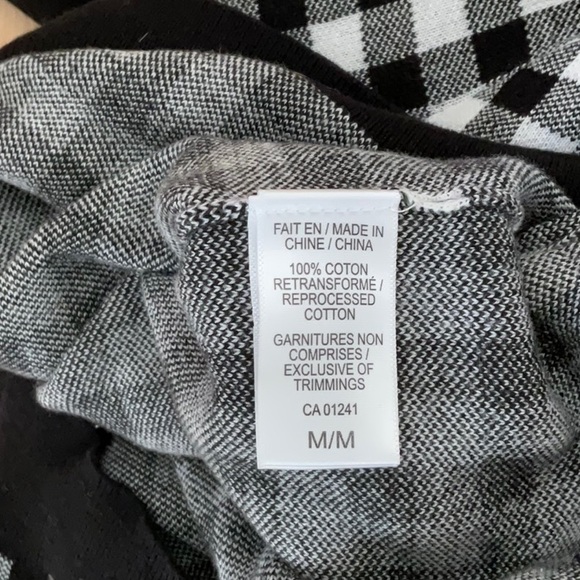 Polo collar sweater black and white - Picture 4 of 4